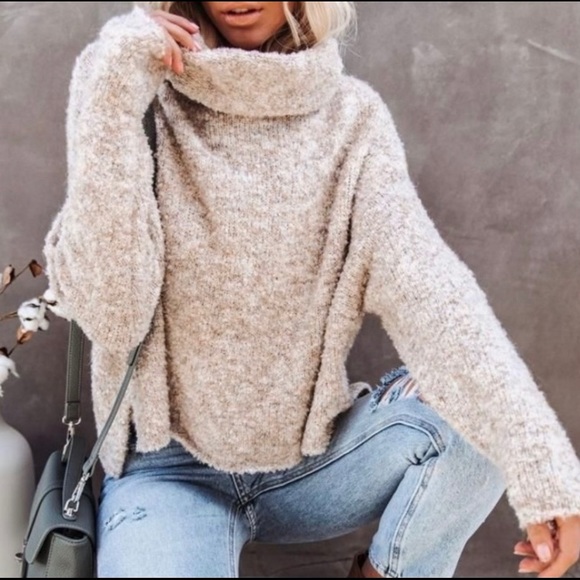 Sincerly Jules Sweaters - Sincerely Jules Gray Cowl Sweater